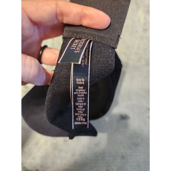 Victoria's Secret Body by Victoria Lined Strapless 32DD Black - Picture 4 of 4